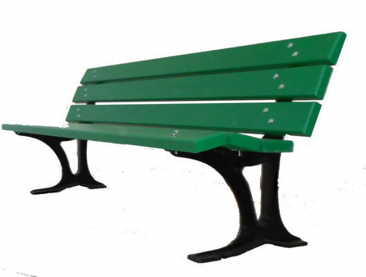 banc avec lames laquées